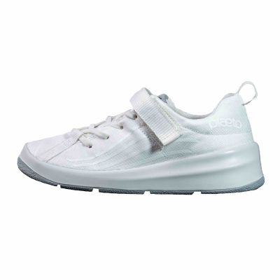 1 UK White Plaeto Kid Nova Unisex School Shoes